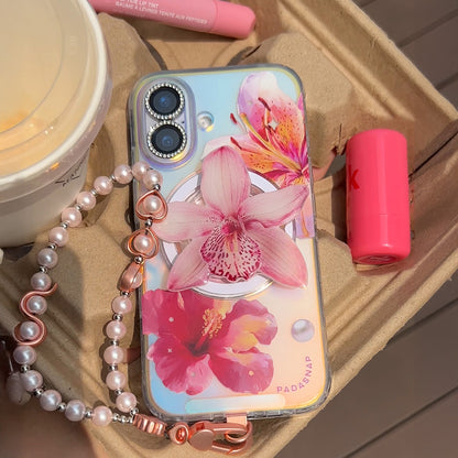 GlamFlora | Pink MagSafe Phone Case Grip Set