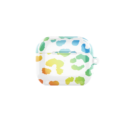 Leopard Print Blue Airpods Case