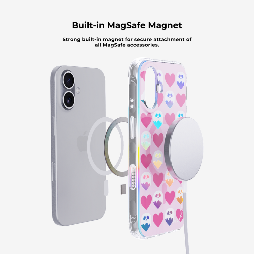 Heartbeat Haunts | Pink MagSafe Phone Case