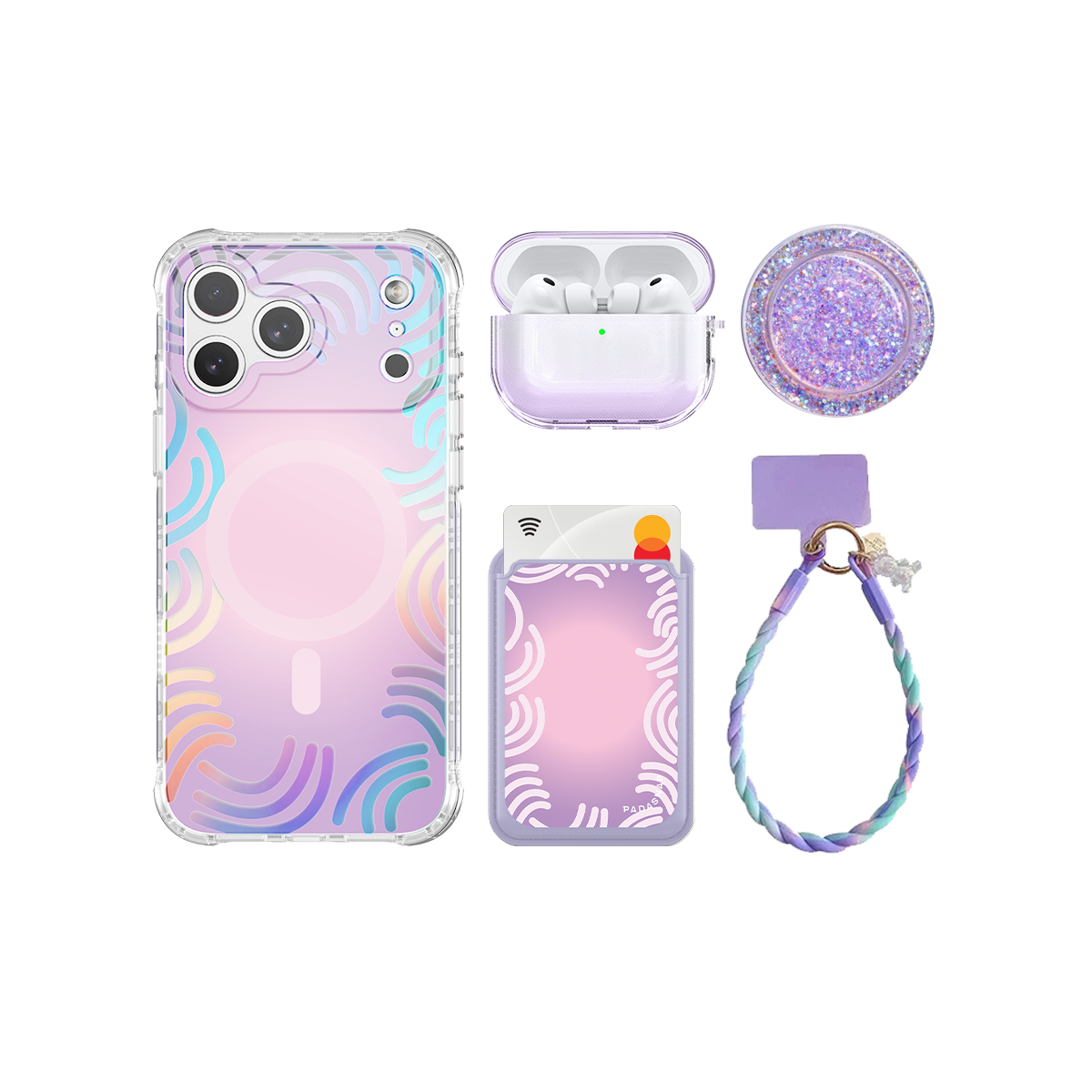 SunnyWrap Purple iPhone Bundle Set
