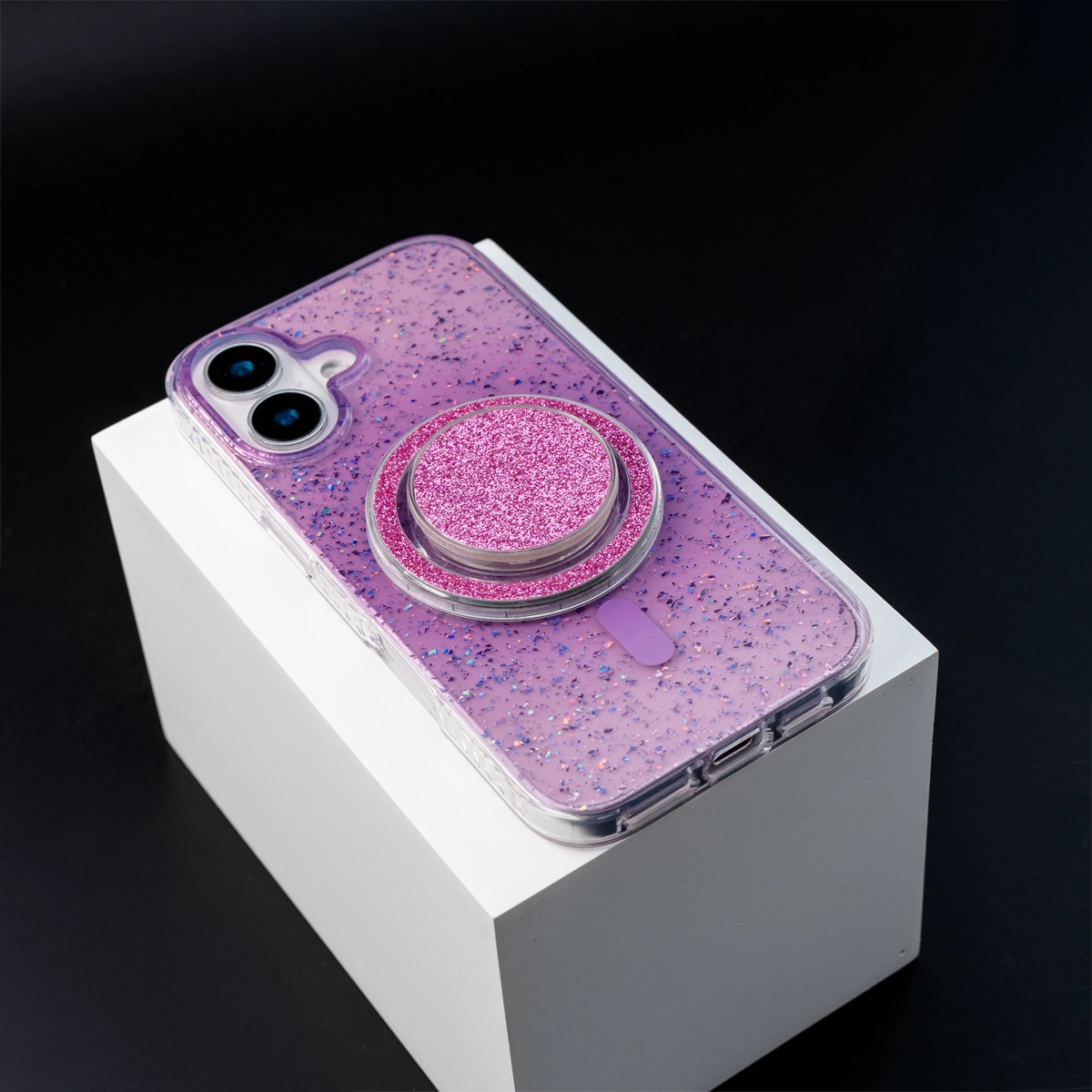 Gradient Glitter | Translucent MagSafe Phone Case Grip Set