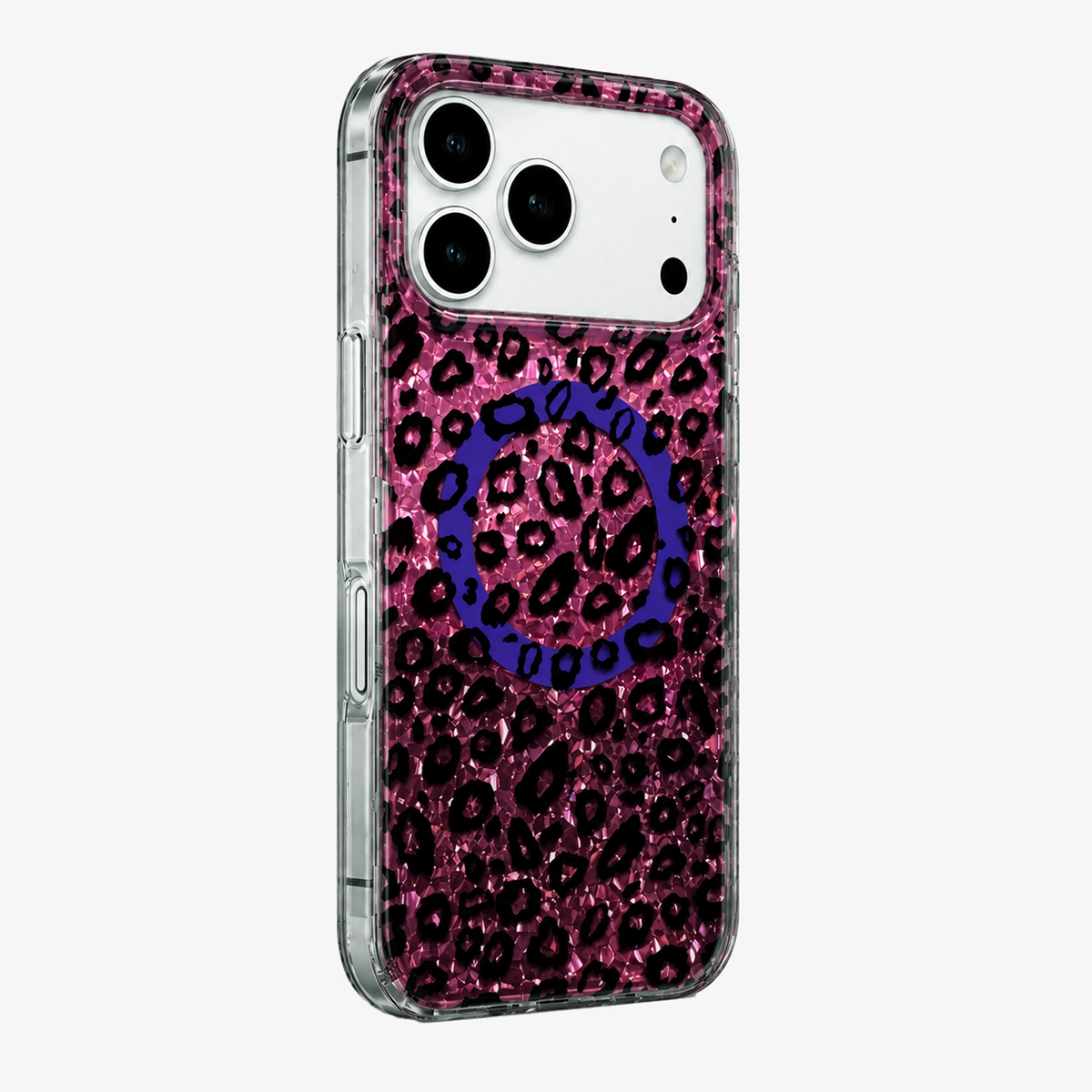 Glitter Leopard MagSafe Phone Case