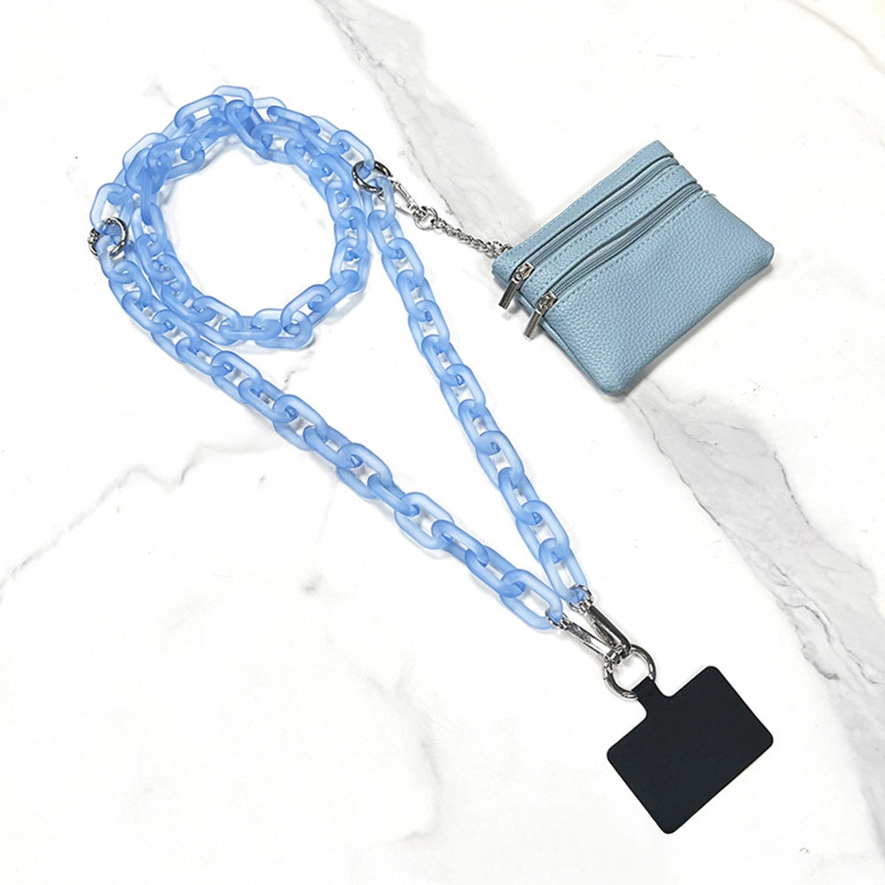 Acrylic Phone Crossbody Chain With Pounch