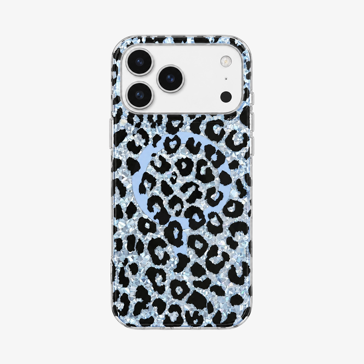Glitter Leopard MagSafe Phone Case-Brown