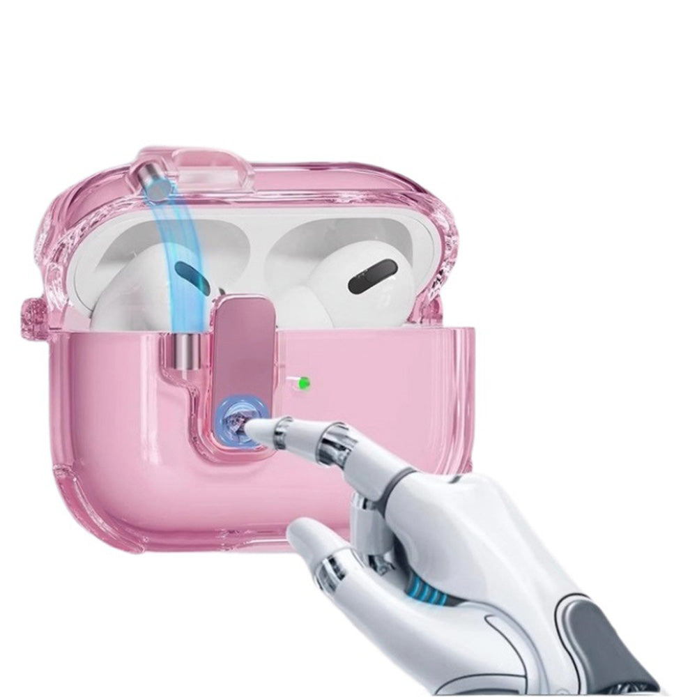 Automatic Pop-up Cover Clear Airpods Case
