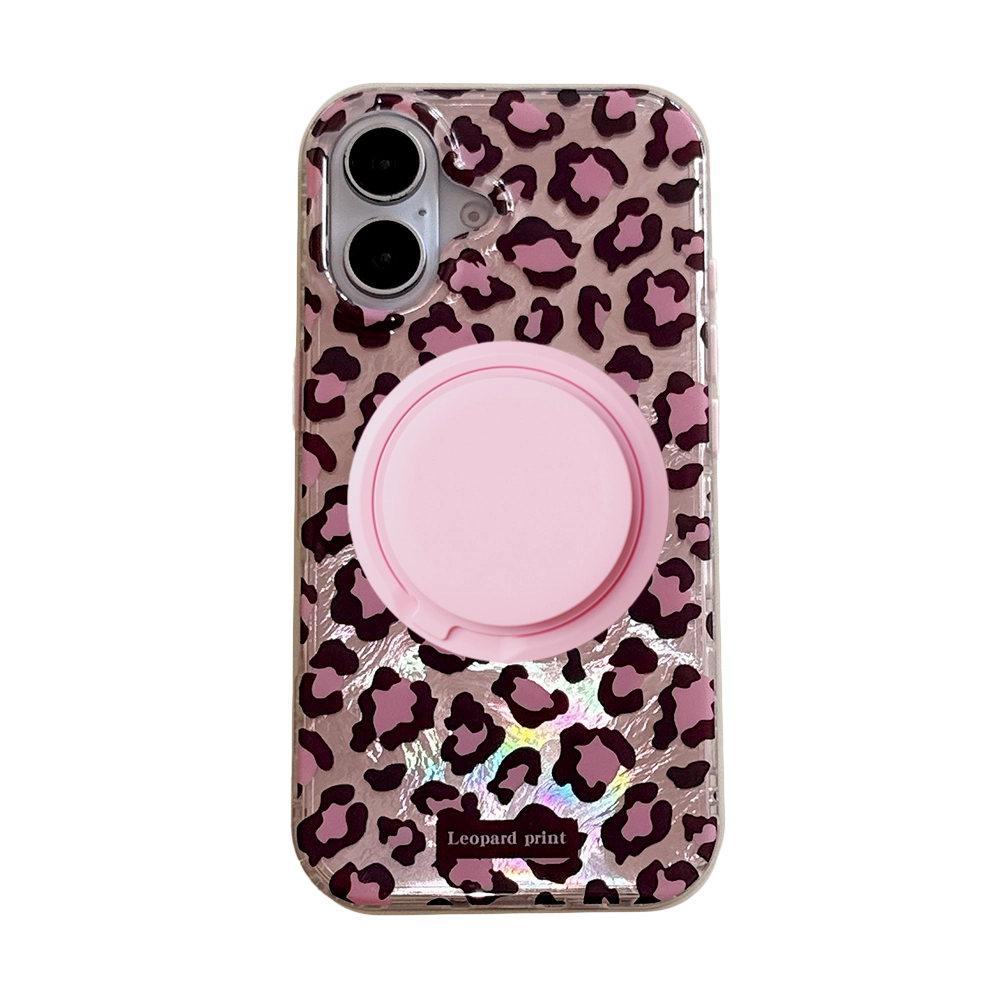 Leopard Print | Iridescent MagSafe Phone Case Grip Set