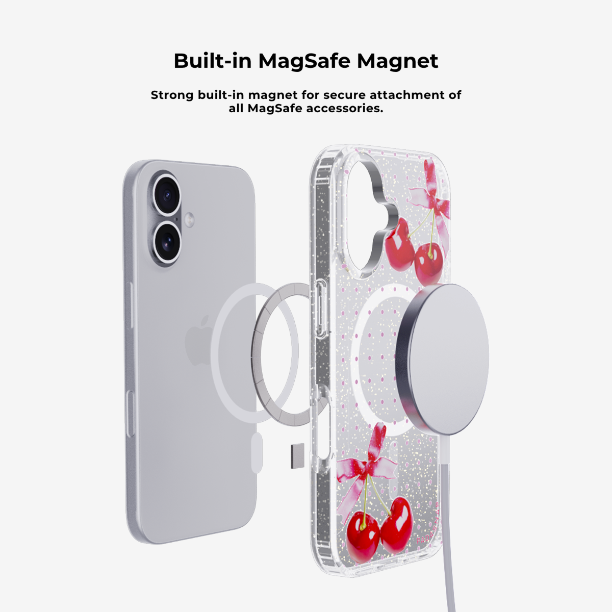 Cherry Ribbon | MagSafe Phone Case