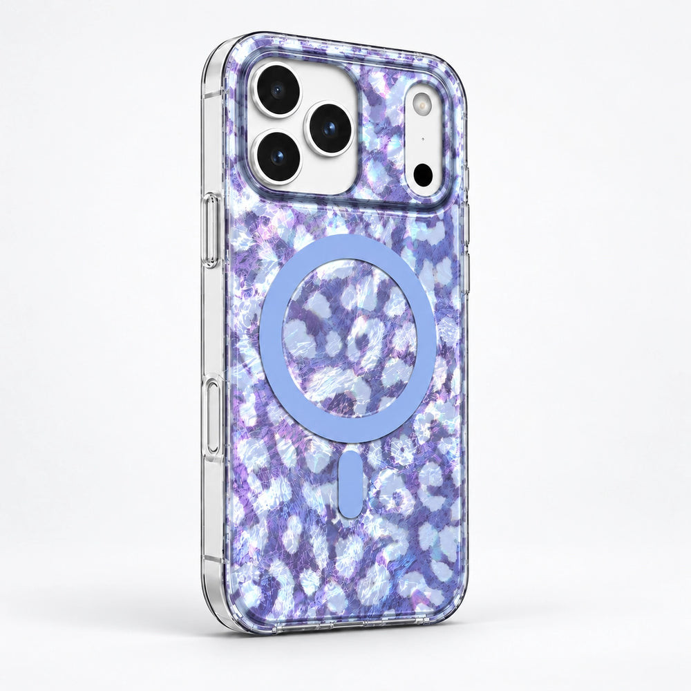 Wild Lilac Leopard MagSafe Phone Case