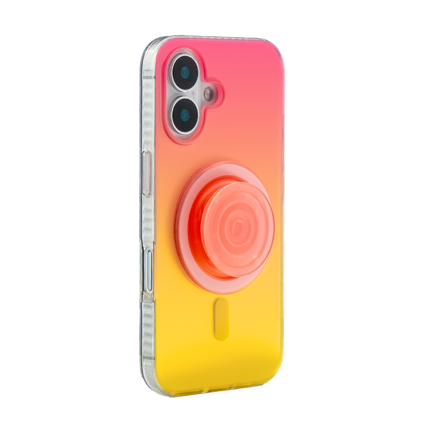 Neon Vibes｜Gradient Yellow Frosted MagSafe Phone Case Grip Set