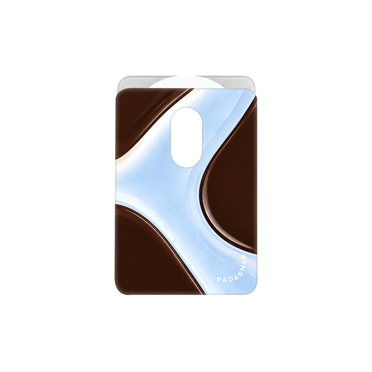 Burgundy Wave MagSafe Card Holder