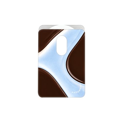 Burgundy Wave MagSafe Card Holder