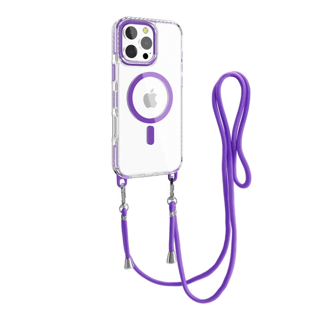 Transparent MagSafe Phone Case Strap Set