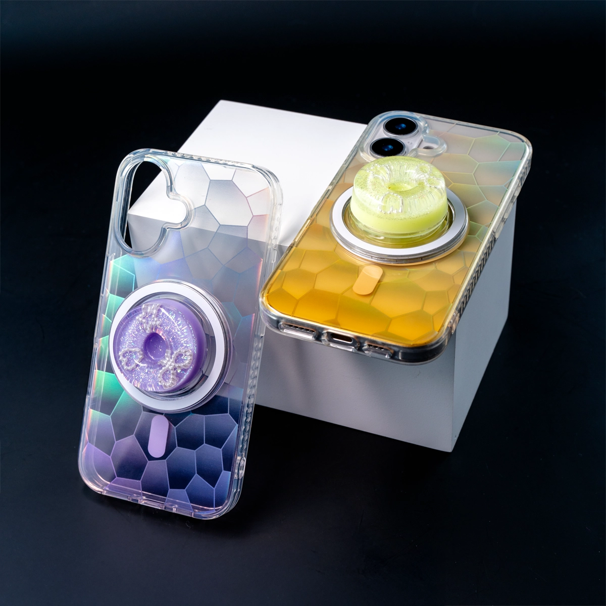 Opalescent Candy | MagSafe Phone Case Grip Set