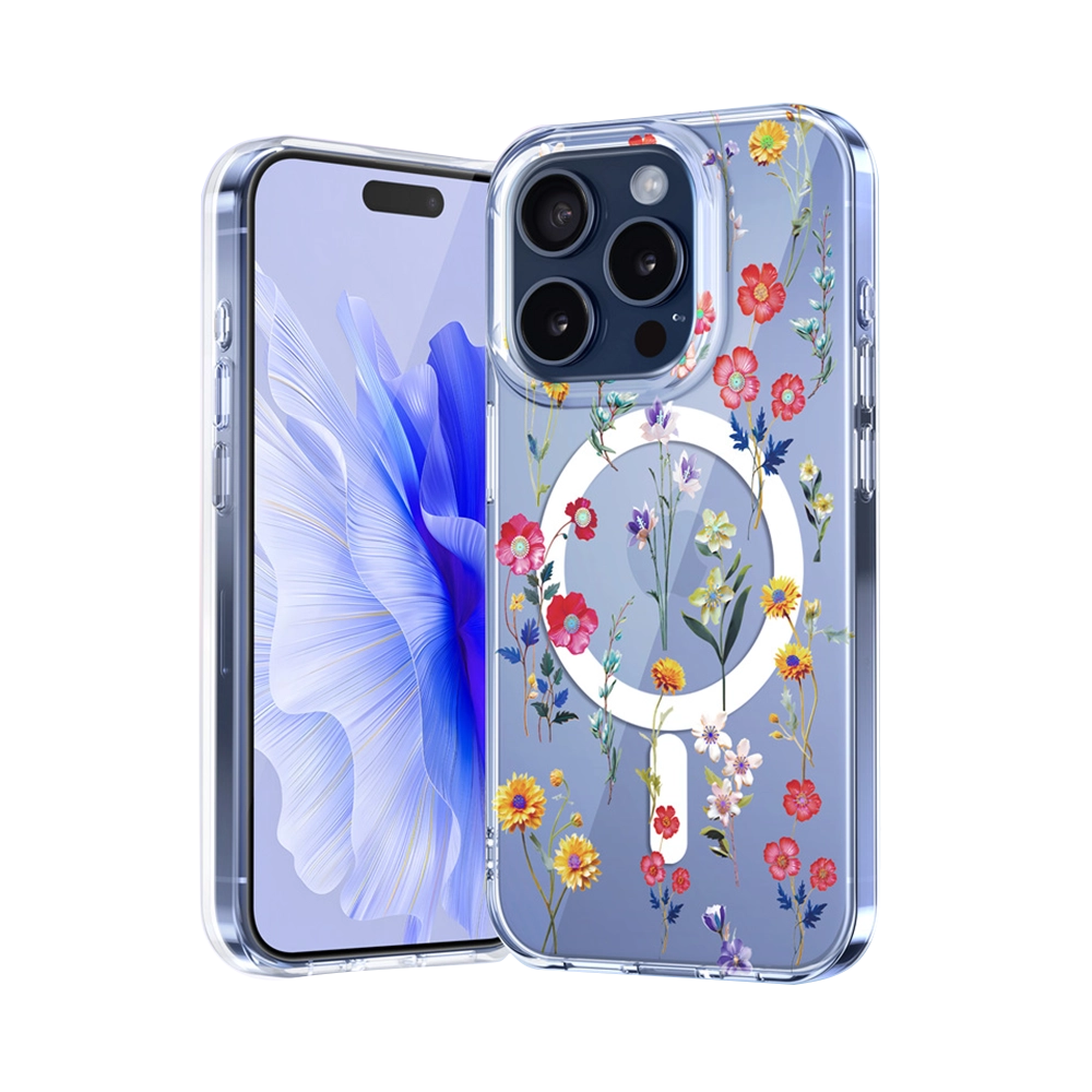 Flower Day | Clear MagSafe Phone Case