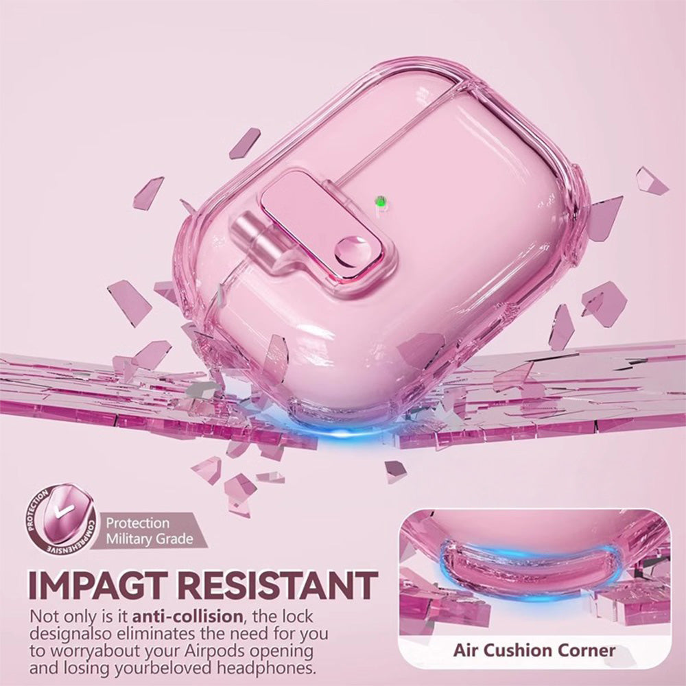 Automatic Pop-up Cover Clear Airpods Case