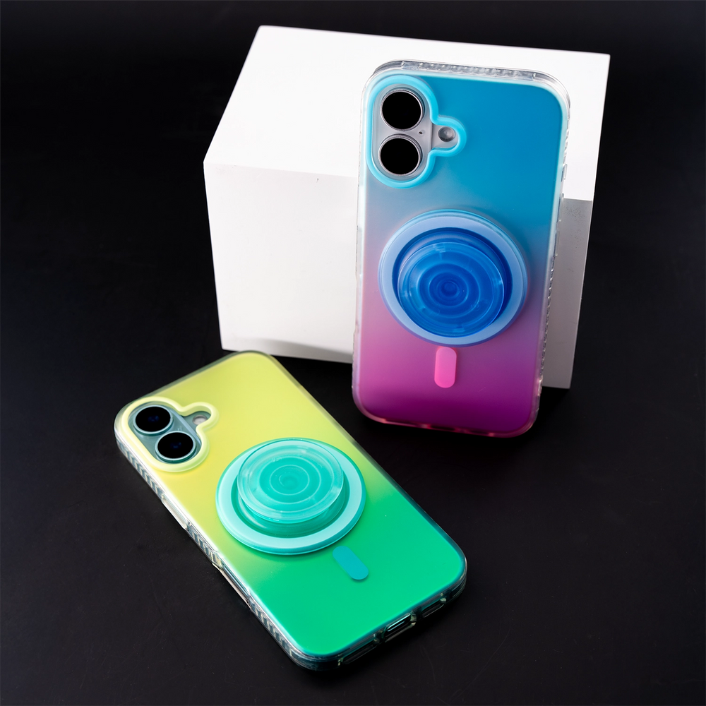 Neon Vibes｜Frosted MagSafe Phone Case Grip Set