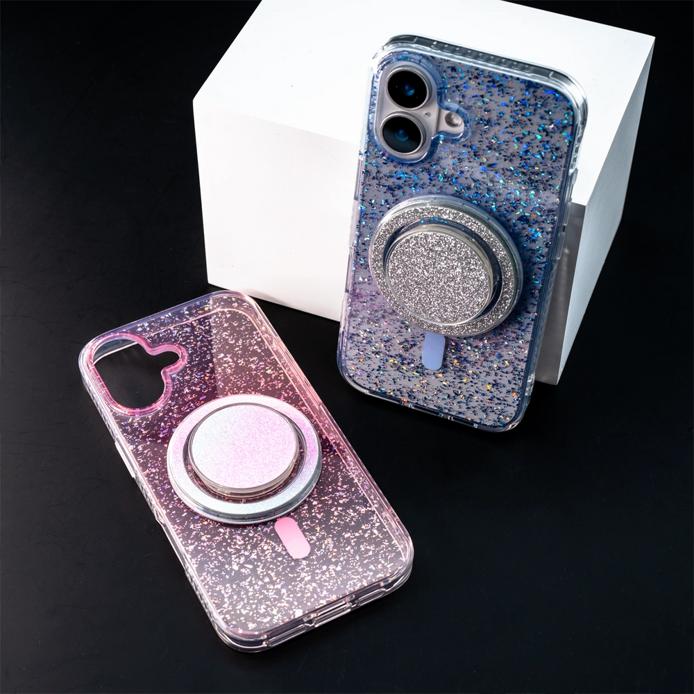 Gradient Glitter | Translucent MagSafe Phone Case Grip Set