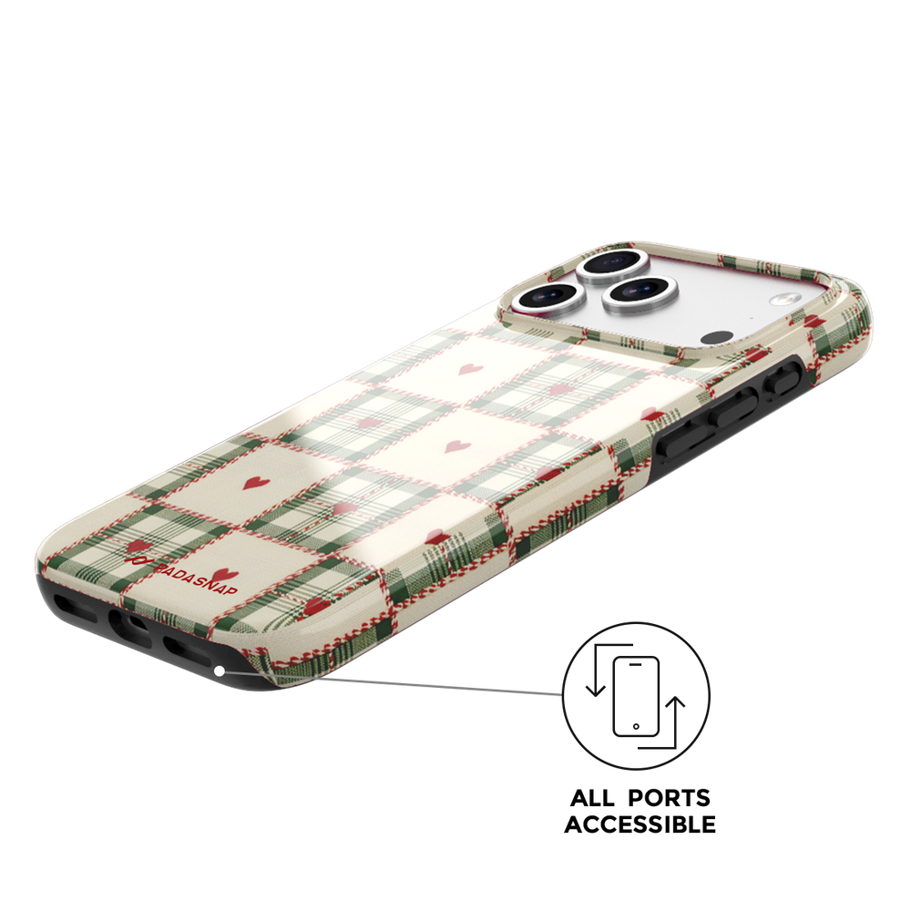 Festive Linen Christmas | MagSafe Phone Case