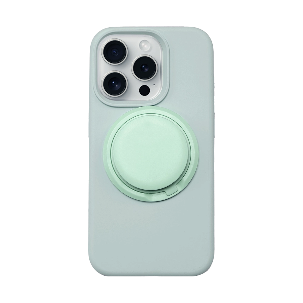 Velvet Touch | Basil Soft Silicone MagSafe Phone Case Grip Set