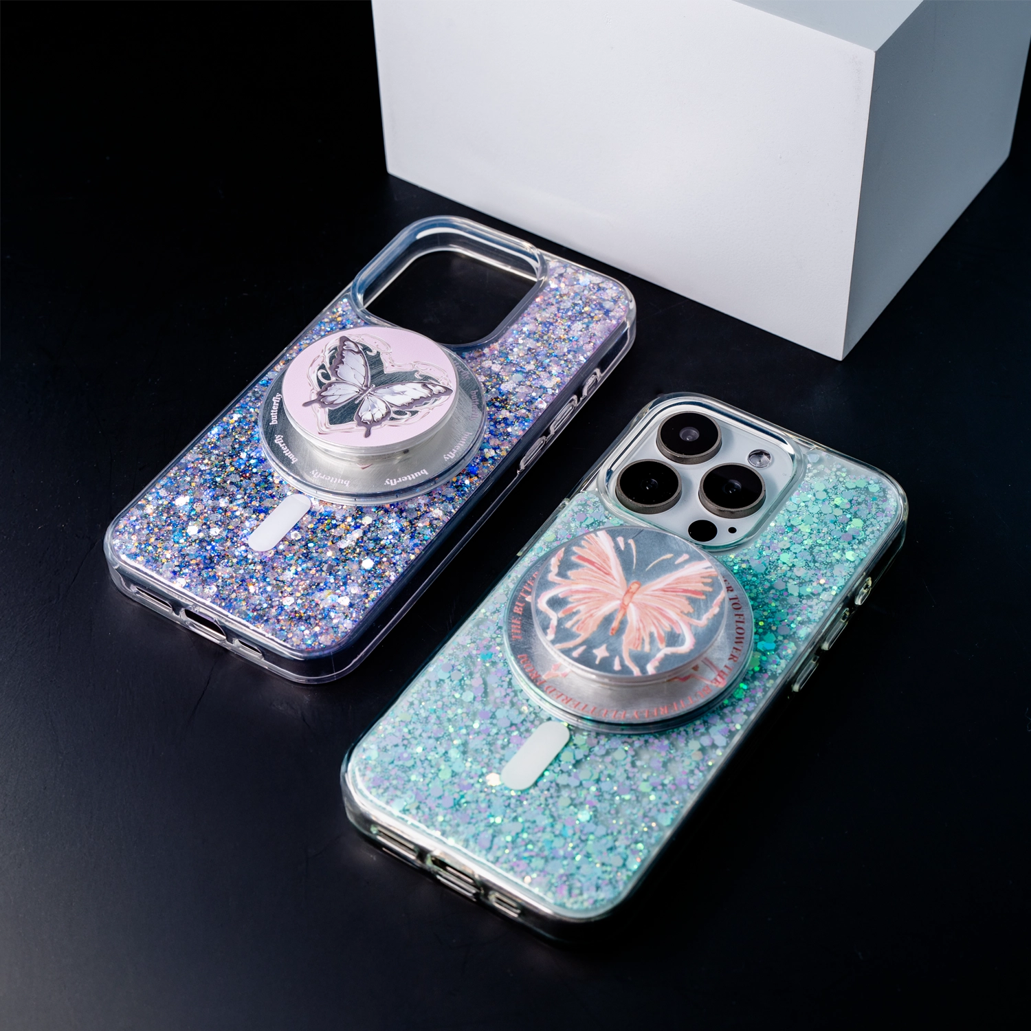 All That Glitter | Butterfly MagSafe Phone Case Grip Set