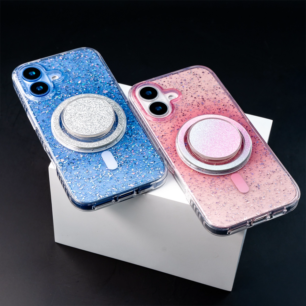 Gradient Glitter | Translucent MagSafe Phone Case Grip Set