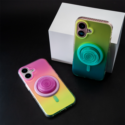 Neon Vibes｜Frosted MagSafe Phone Case Grip Set