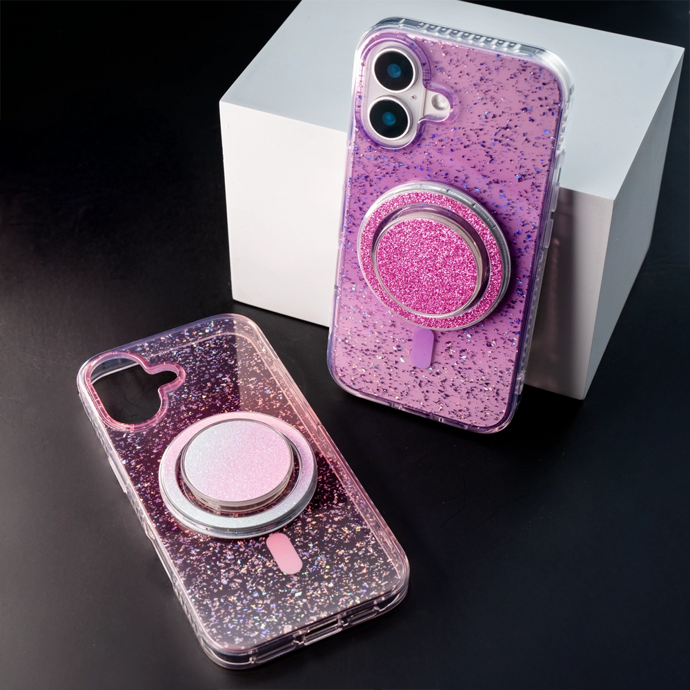 Gradient Glitter | Translucent MagSafe Phone Case Grip Set