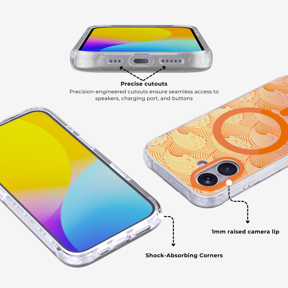 Sea Whisper | Orange MagSafe Phone Case Dragon