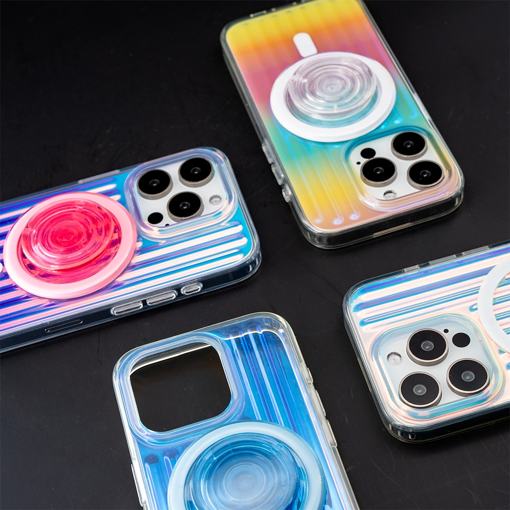 Vibrant Holiday | MagSafe Phone Case Clear Grip Set