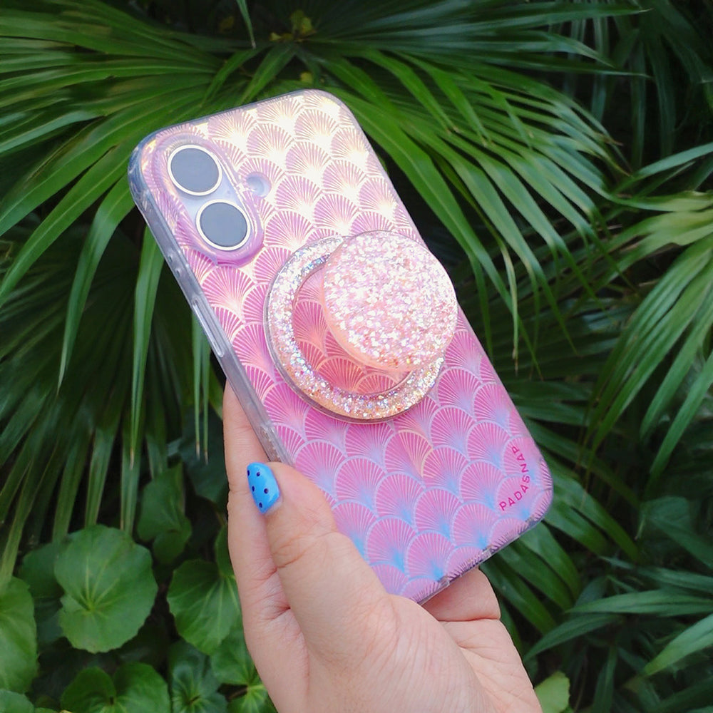 Starwave Shell | Pink MagSafe Phone Case Grip Set