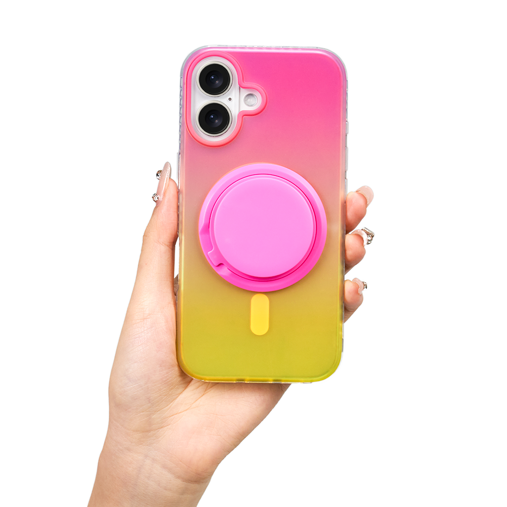 Neon Vibes｜Color Clash MagSafe Phone Case Grip Set