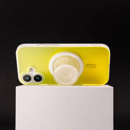 Neon Vibes｜Gradient Yellow Frosted MagSafe Phone Case Grip Set