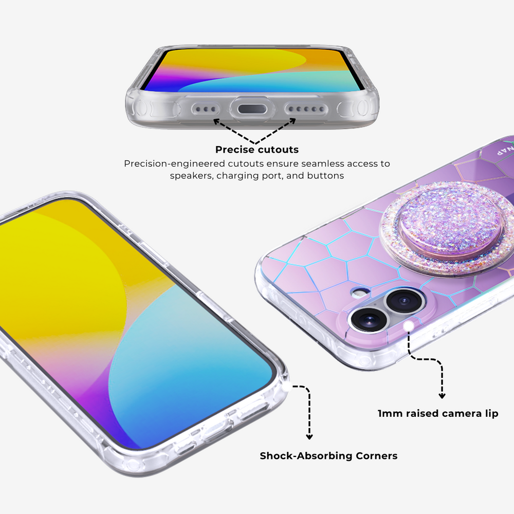 Vacay Glow Colorful MagSafe Phone Case Grip Set
