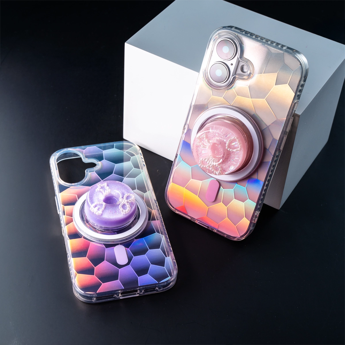 Opalescent Candy | MagSafe Phone Case Grip Set