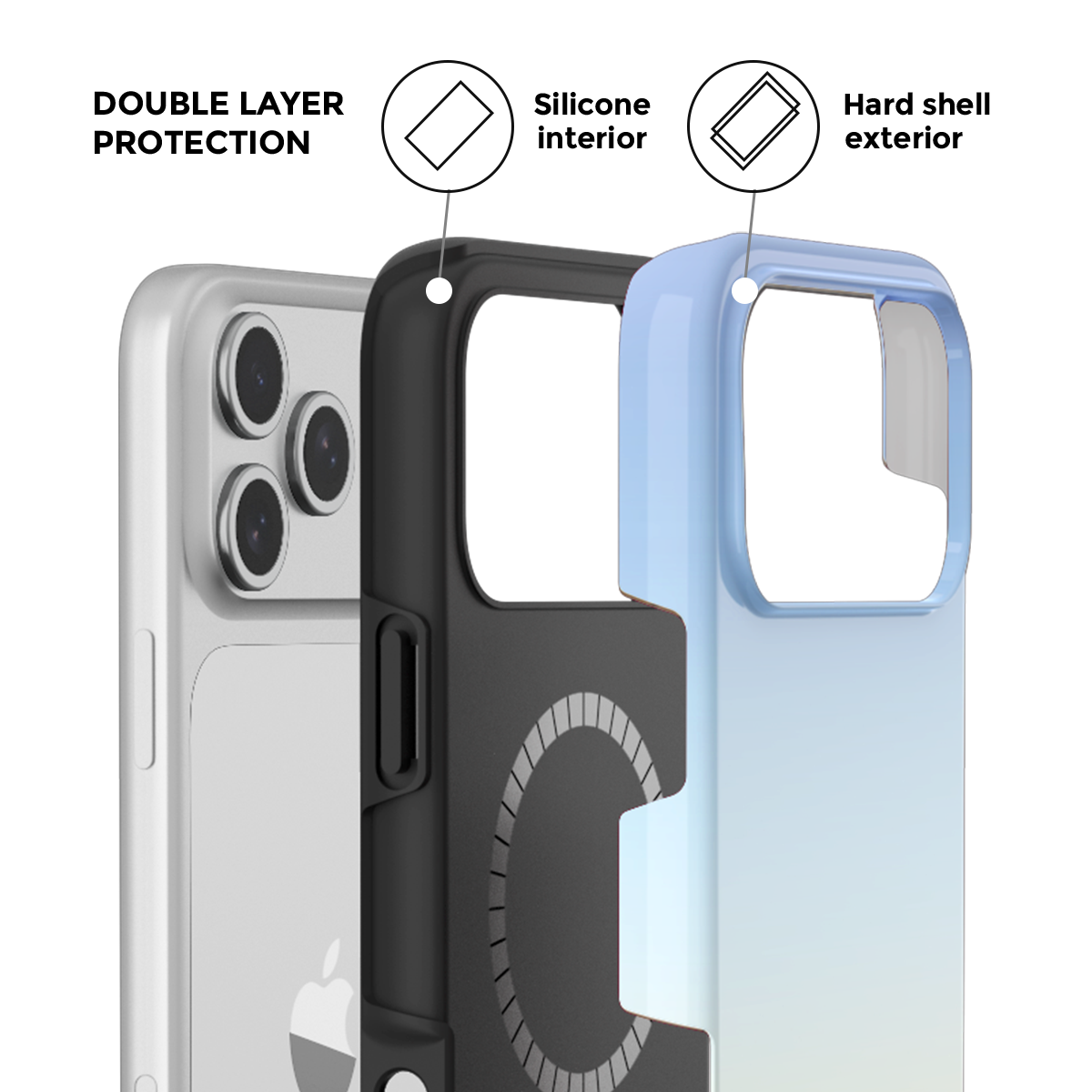 Sunrise MagSafe Phone Case Grip Set