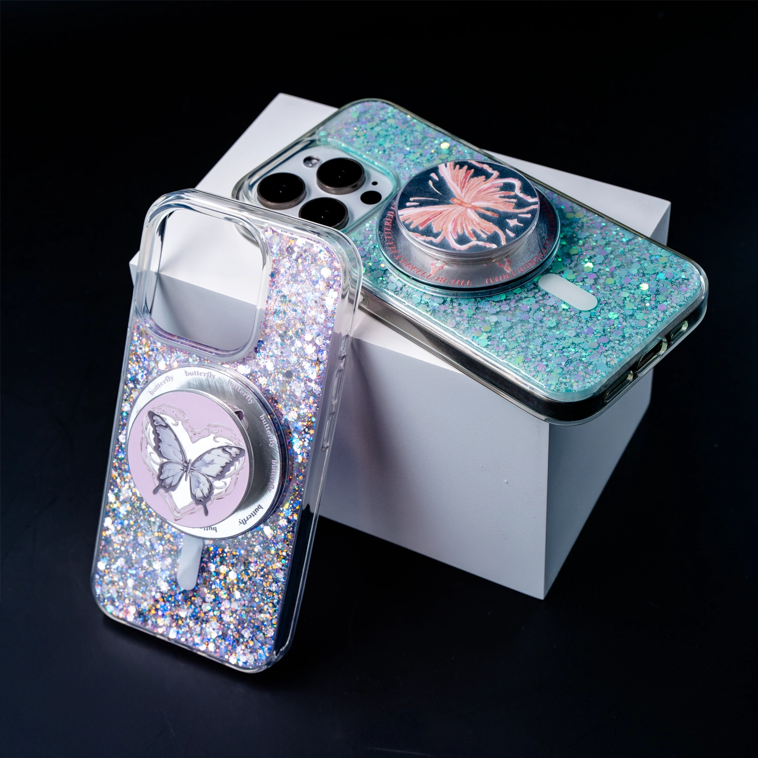 All That Glitter | Butterfly MagSafe Phone Case Grip Set