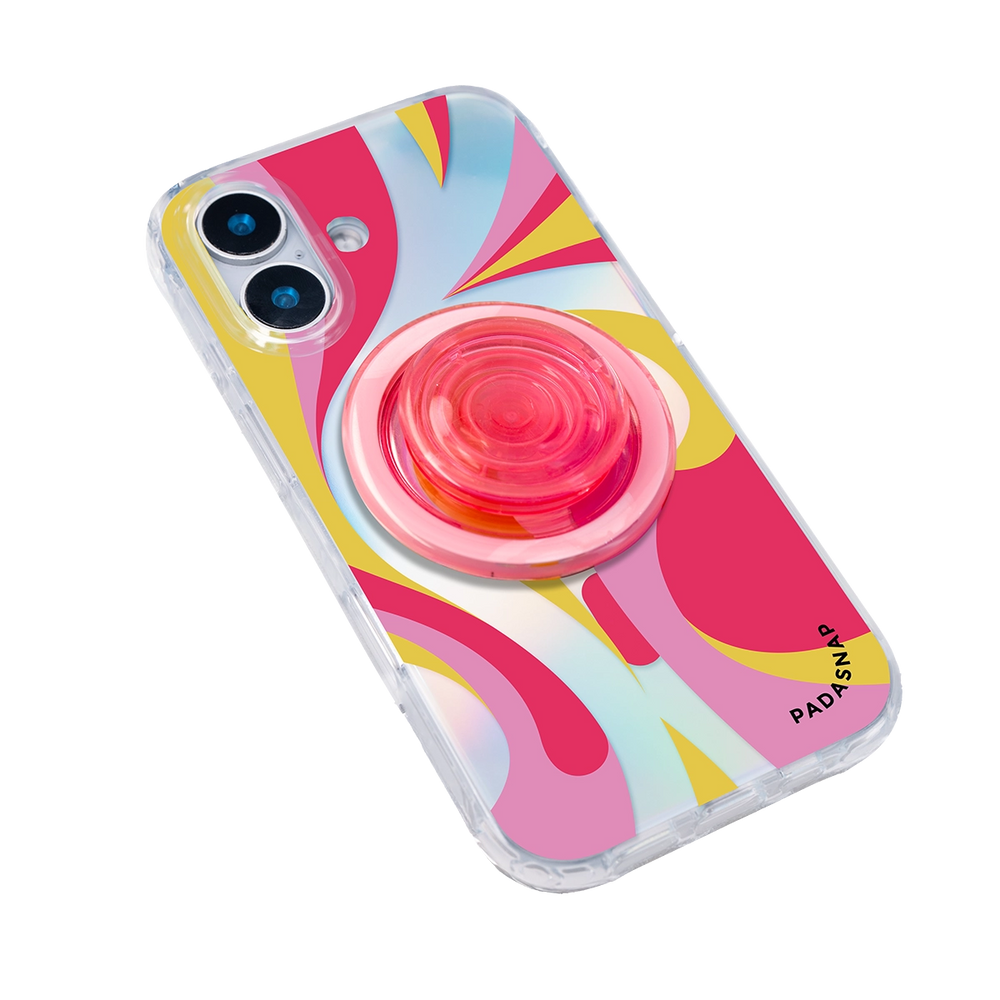 Luminous Strokes | Red MagSafe Phone Case Grip Set