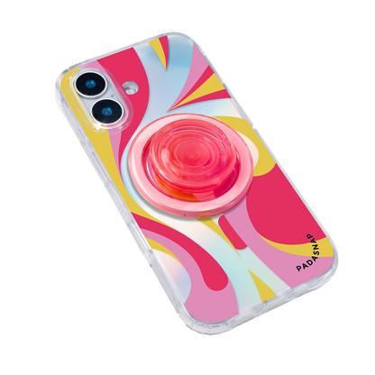 Luminous Strokes | Red MagSafe Phone Case Grip Set