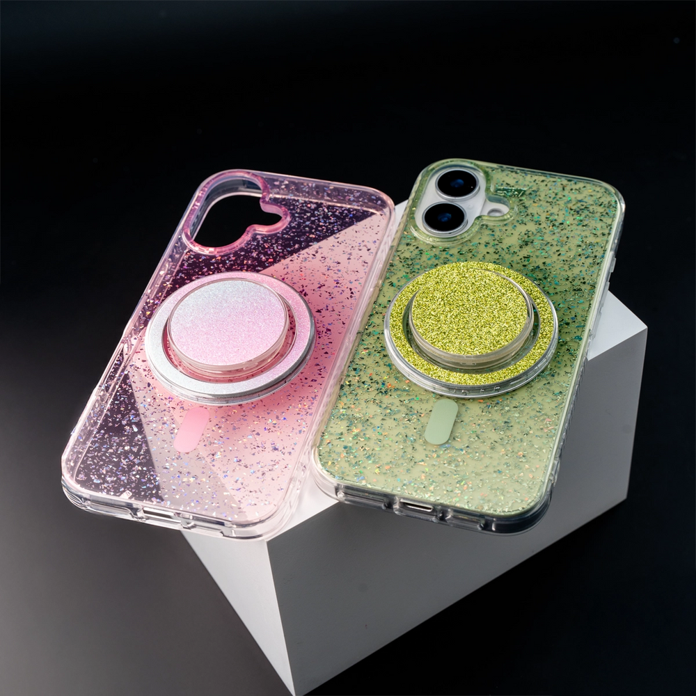 Gradient Glitter | Translucent MagSafe Phone Case Grip Set