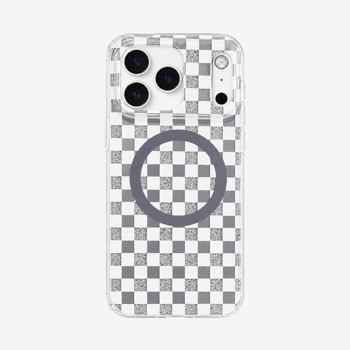 Glitter Chessboard MagSafe Phone Case