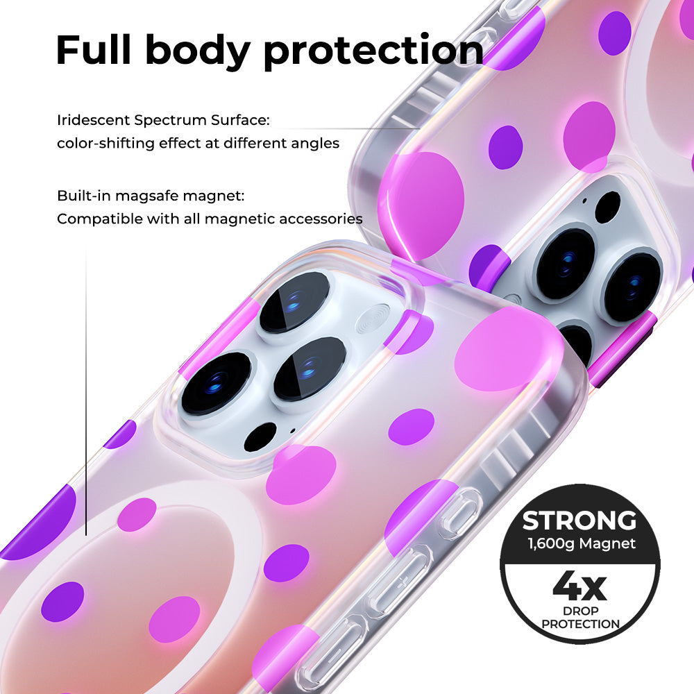 Opalescent Polka Dot | Bubble MagSafe Phone Case Grip Set