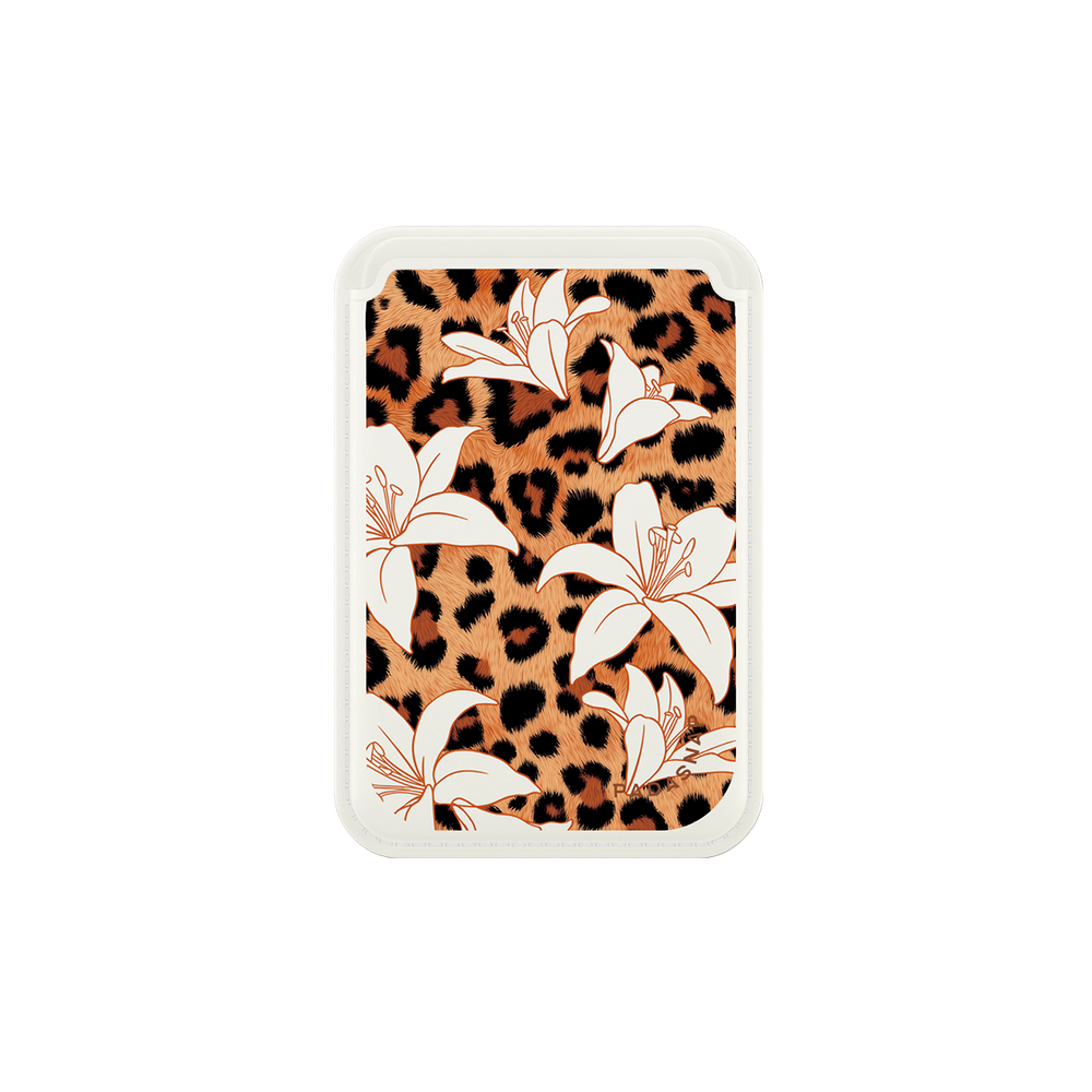 Leopard Print Brown MagSafe Wallet