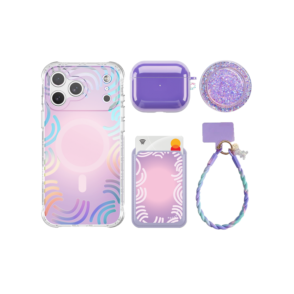 SunnyWrap Purple iPhone Bundle Set