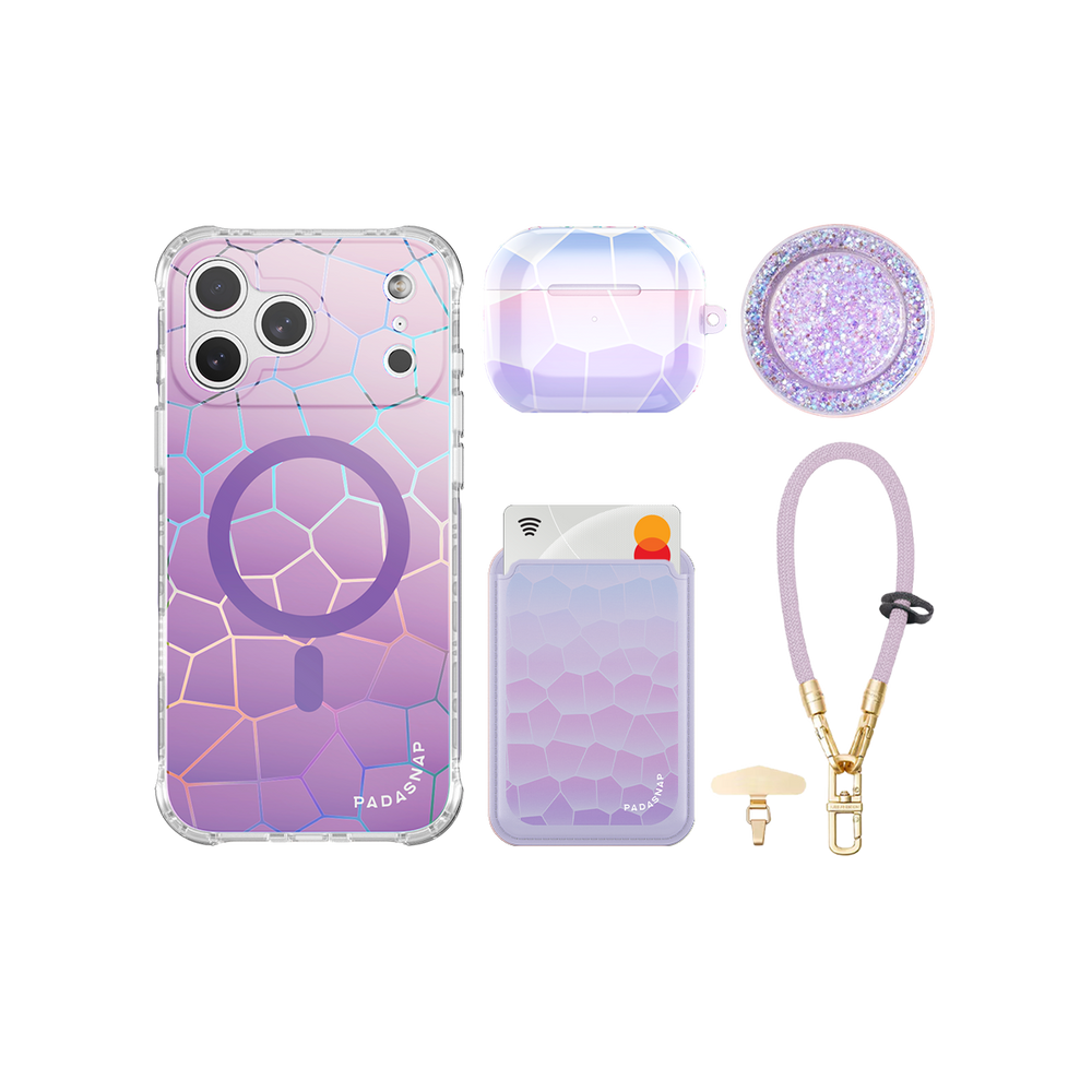 Vacay Glow Purple iPhone Bundle Set