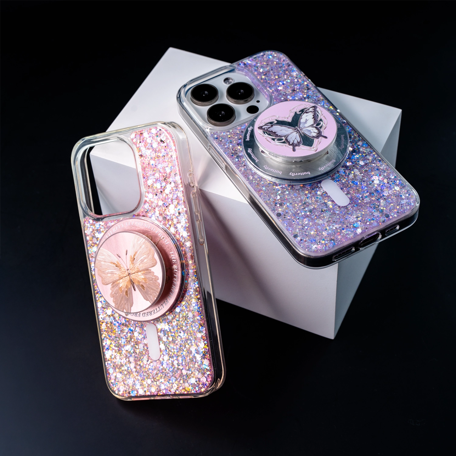 All That Glitter | Butterfly MagSafe Phone Case Grip Set