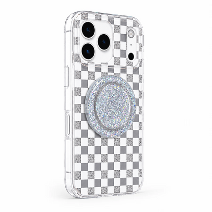 Glitter Chessboard MagSafe Phone Case