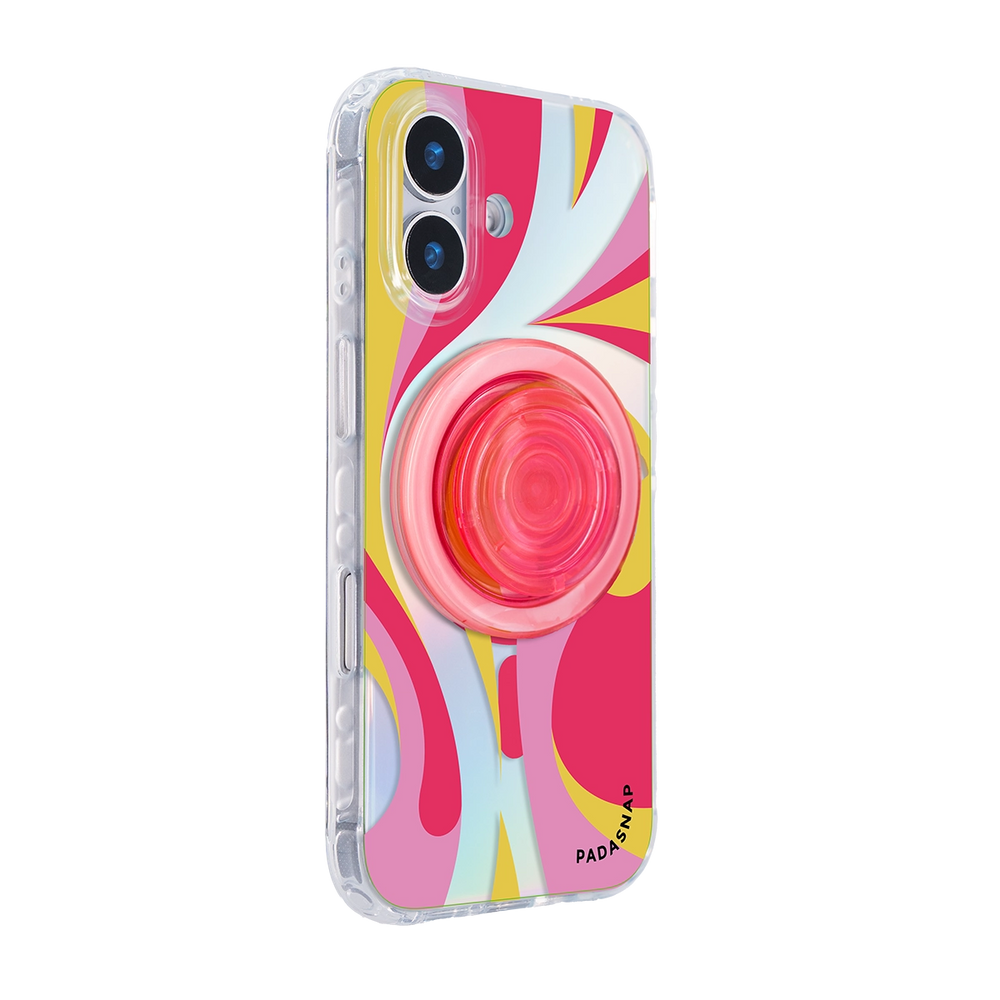 Luminous Strokes | Red MagSafe Phone Case Grip Set