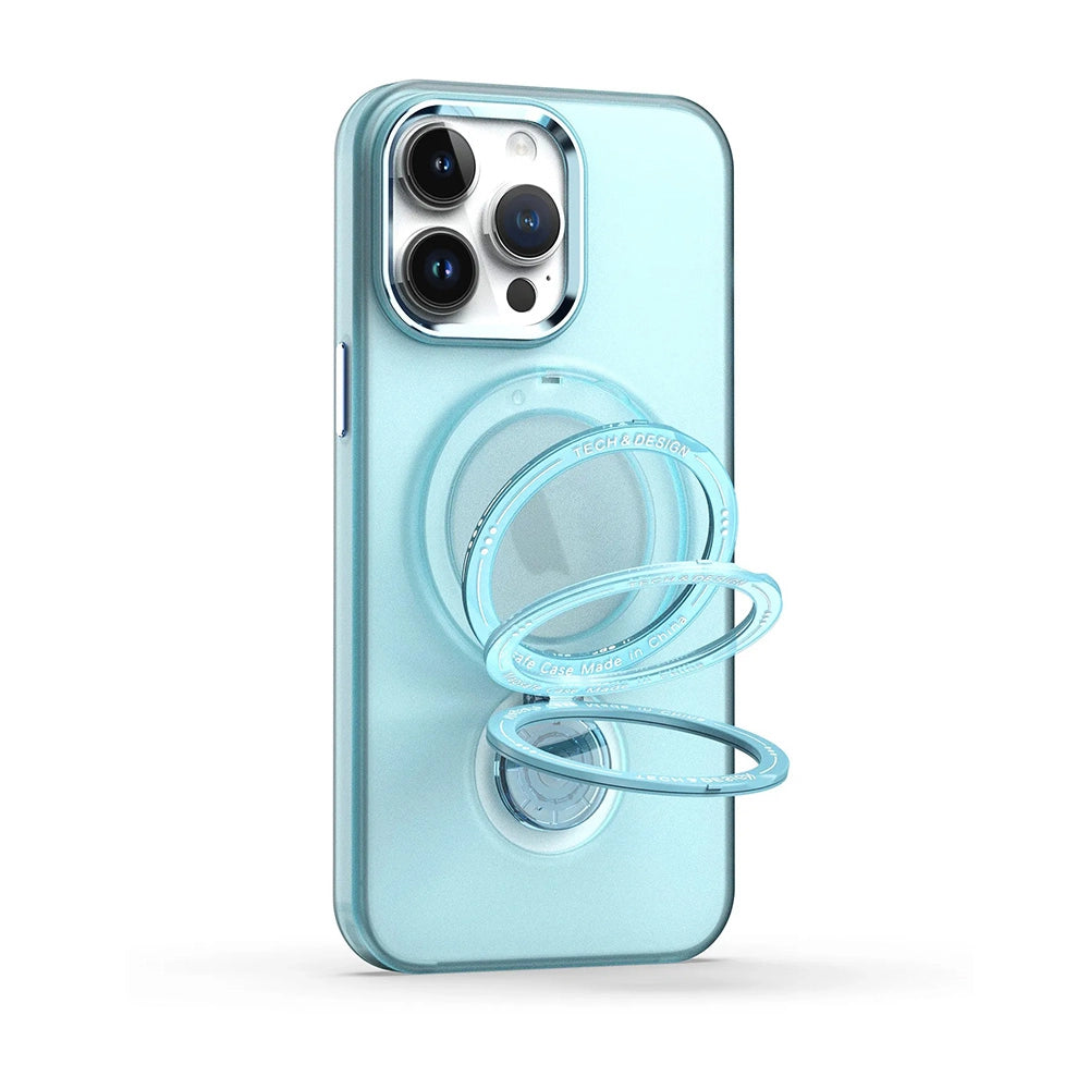 Frosted Transparent Phone Case With Stand