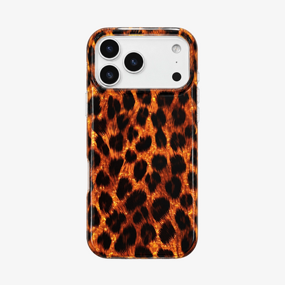 Glitter Leopard MagSafe Phone Case-Brown