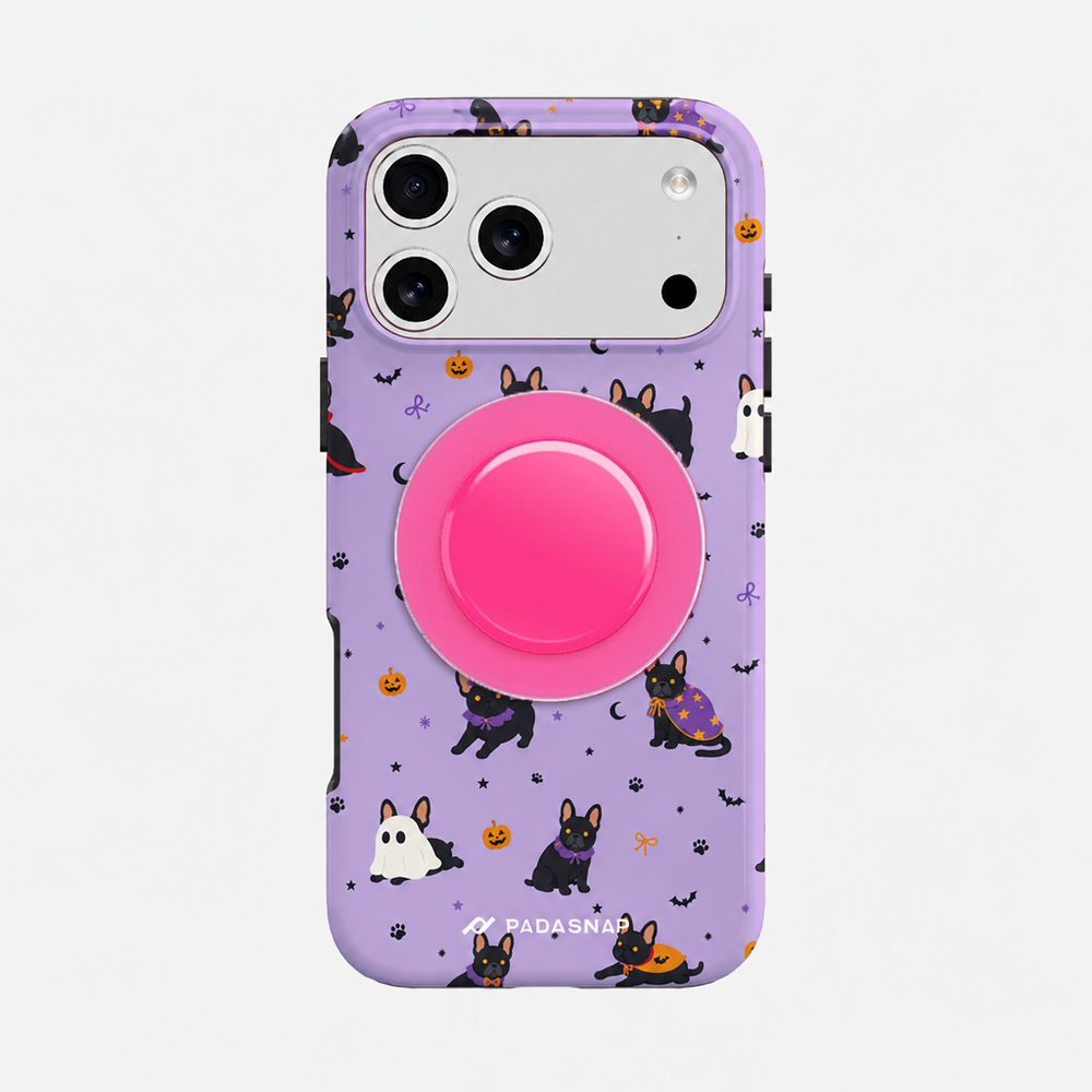 Witchy Kitty Purple MagSafe Phone Case Grip Set